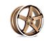 Asanti Regal Satin Bronze with Chrome Lip Wheel; 22x10.5; 35mm Offset (84-01 Jeep Cherokee XJ)