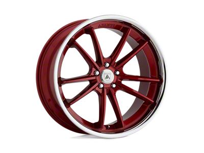 Asanti Sigma Candy Red with Chrome Lip Wheel; 20x10.5; 38mm Offset (84-01 Jeep Cherokee XJ)