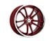 Asanti Sigma Candy Red with Chrome Lip Wheel; 20x10.5; 38mm Offset (84-01 Jeep Cherokee XJ)