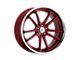 Asanti Sigma Candy Red with Chrome Lip Wheel; 20x9; 35mm Offset (84-01 Jeep Cherokee XJ)