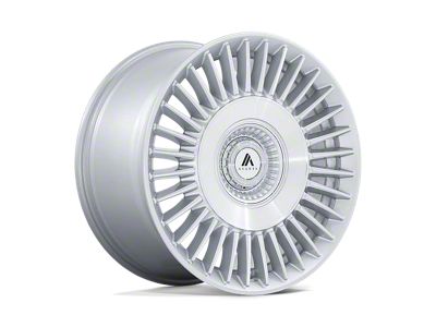 Asanti Tiara Gloss Silver with Bright Machined Face Wheel; 20x10.5; 40mm Offset (84-01 Jeep Cherokee XJ)