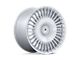 Asanti Tiara Gloss Silver with Bright Machined Face Wheel; 20x10.5; 40mm Offset (84-01 Jeep Cherokee XJ)