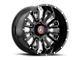 Asanti Blackhawk Gloss Black Milled Wheel; 20x9 (20-24 Jeep Gladiator JT)