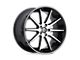 Asanti Capella Machined Face with Black Lip Wheel; 22x9 (20-24 Jeep Gladiator JT)