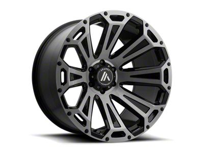 Asanti Cleaver Black Brushed Wheel; 22x12; -40mm Offset (20-24 Jeep Gladiator JT)