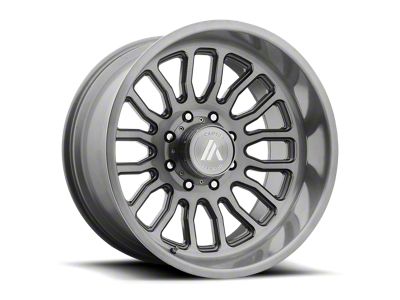 Asanti Workhorse Titanium-Brushed Wheel; 22x12; -40mm Offset (20-24 Jeep Gladiator JT)