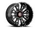Asanti Blackhawk Gloss Black Milled Wheel; 20x9 (22-24 Jeep Grand Cherokee WL)