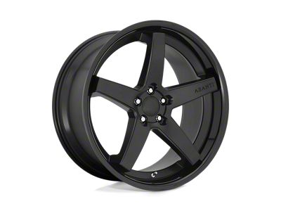 Asanti Regal Satin Black with Gloss Black Lip Wheel; 20x10.5 (93-98 Jeep Grand Cherokee ZJ)