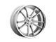 Asanti Sigma Brushed Silver with Chrome Lip Wheel; 20x9; 35mm Offset (93-98 Jeep Grand Cherokee ZJ)