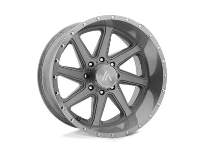 Asanti Windmill Titanium-Brushed Wheel; Left Directional; 20x10; -12mm Offset (99-04 Jeep Grand Cherokee WJ)