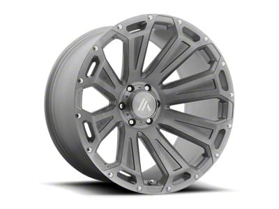 Asanti Cleaver Titanium Brushed Wheel; 20x12; -40mm Offset (11-21 Jeep Grand Cherokee WK2)