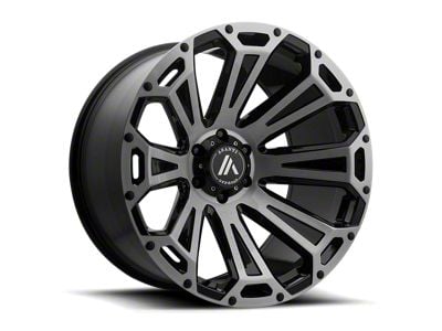 Asanti Cleaver Black Brushed Wheel; 22x10 (07-18 Jeep Wrangler JK)