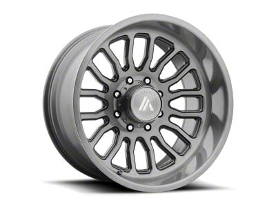 Asanti Workhorse Titanium Brushed Wheel; 20x10 (07-18 Jeep Wrangler JK)