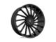 Asanti Matar Gloss Black Wheel; 22x9 (97-06 Jeep Wrangler TJ)