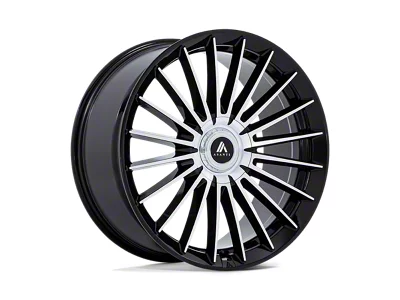 Asanti Viceroy Gloss Black with Machined Face Wheel; 22x9; 38mm Offset (97-06 Jeep Wrangler TJ)