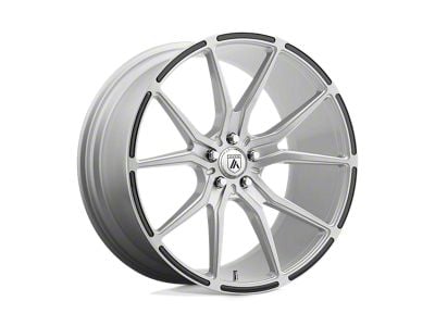 Asanti Vega Brushed Silver with Carbon Fiber Insert Wheel; 22x9; 32mm Offset (97-06 Jeep Wrangler TJ)