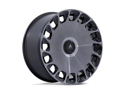 Asanti Aristocrat Gloss Black Machined Wheel; 20x9; 35mm Offset (87-95 Jeep Wrangler YJ)