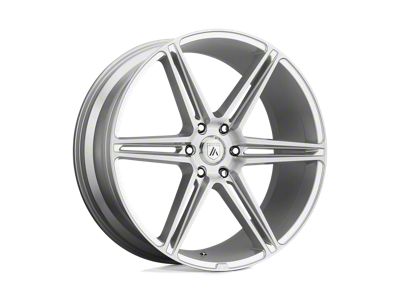 Asanti Alpha 6 Brushed Silver 6-Lug Wheel; 20x9; 30mm Offset (16-24 Titan XD)