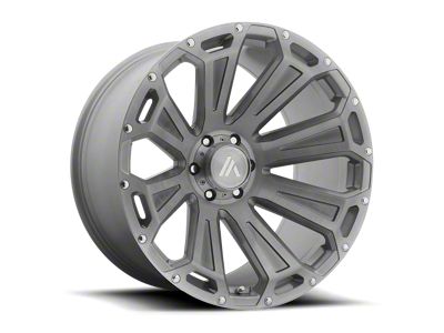 Asanti Cleaver Titanium-Brushed 6-Lug Wheel; 22x10; -12mm Offset (16-24 Titan XD)