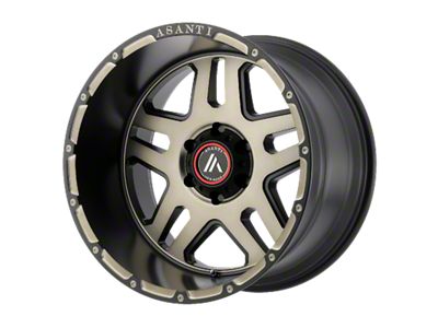 Asanti Enforcer Matte Black Machined Tint 6-Lug Wheel; 20x9; 18mm Offset (16-24 Titan XD)