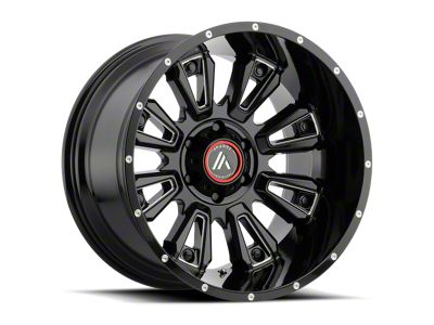 Asanti Blackhawk Gloss Black Milled 6-Lug Wheel; 20x9; -12mm Offset (22-24 Tundra)