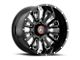 Asanti Blackhawk Gloss Black Milled 6-Lug Wheel; 20x9; -12mm Offset (22-24 Tundra)