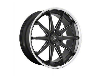 Asanti Emperor Gloss Black Milled with Chrome Lip 6-Lug Wheel; 22x10; 30mm Offset (22-24 Tundra)