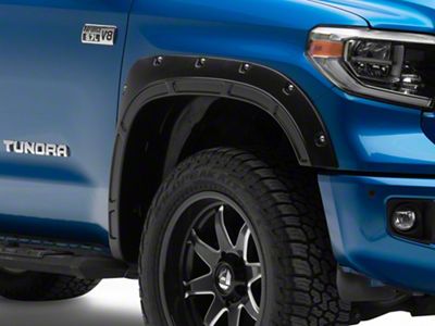 Rough Country Defender Fender Flares; Flat Black (14-21 Tundra)
