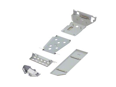 ASFIR 4x4 5-Piece Skid Plate System; Bare Aluminum (05-15 Tacoma)