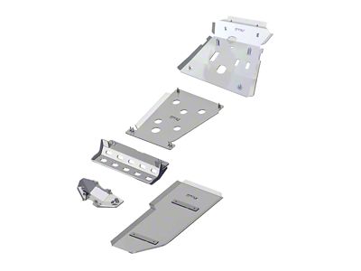 ASFIR 4x4 5-Piece Skid Plate System; Bare Aluminum (16-23 Tacoma TRD)