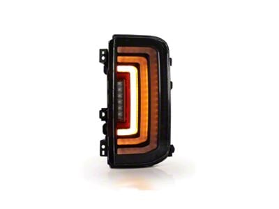 Attica 4x4 Rogue Series Sequential LED Tail Lights; Gloss Black Housing; Clear Lens (21-25 Bronco w/ Factory LED Tail Lights, Excluding Raptor)