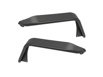 Attica 4x4 Terra Series High Fender Flares; Front; Textured Black (18-25 Jeep Wrangler JL)