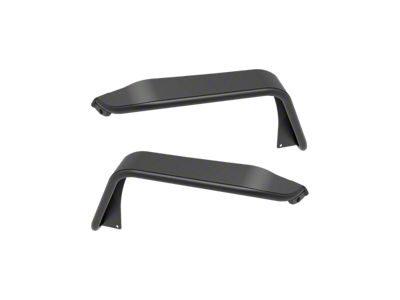 Attica 4x4 Terra Series High Fender Flares; Rear; Textured Black (18-24 Jeep Wrangler JL)