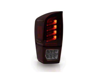 Attica 4x4 Rogue Series Sequential LED Tail Lights; Black Housing; Red Lens (16-23 Tacoma)