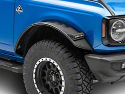 Attica 4x4 Frontier Series Fender Flares; Front; Textured Black (21-25 Bronco)