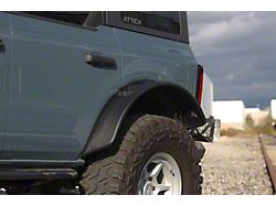 Attica 4x4 Frontier Series Fender Flares; Rear; Textured Black (21-25 Bronco)