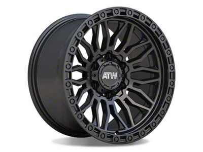 ATW Off-Road Wheels Nile All Satin Black 6-Lug Wheel; 17x9; 0mm Offset (03-09 4Runner)