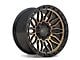 ATW Off-Road Wheels Nile Satin Black with Machined Bronze Face 6-Lug Wheel; 20x10; -18mm Offset (03-09 4Runner)