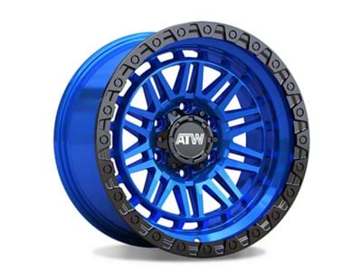 ATW Off-Road Wheels Yukon Candy Blue with Gloss Black Lip 6-Lug Wheel; 17x9; 0mm Offset (03-09 4Runner)