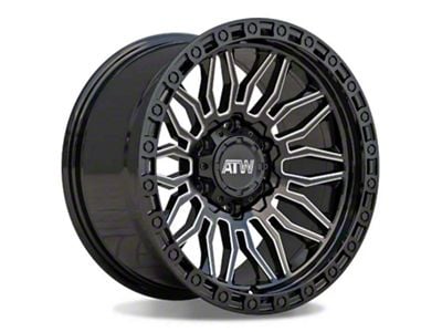 ATW Off-Road Wheels Nile Gloss Black with Milled Spokes 6-Lug Wheel; 20x10; -18mm Offset (04-15 Titan)