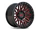 ATW Off-Road Wheels Nile Gloss Black with Red Milled Spokes 6-Lug Wheel; 20x10; -18mm Offset (04-15 Titan)