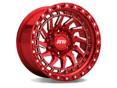 ATW Off-Road Wheels Culebra Candy Red with Milled Spokes 6-Lug Wheel; 20x9; 10mm Offset (2024 Tacoma)