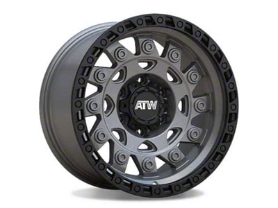 ATW Off-Road Wheels Congo Sand Gunmetal with Black Lip 6-Lug Wheel; 17x9; 0mm Offset (21-24 Bronco, Excluding Raptor)