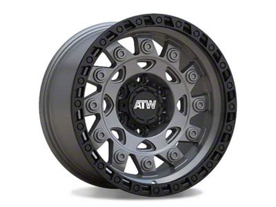 ATW Off-Road Wheels Congo Sand Gunmetal with Black Lip 6-Lug Wheel; 20x10; -18mm Offset (21-24 Bronco, Excluding Raptor)