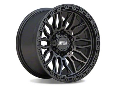 ATW Off-Road Wheels Nile All Satin Black 6-Lug Wheel; 20x9; 10mm Offset (21-24 Bronco, Excluding Raptor)