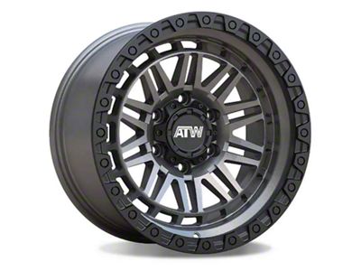 ATW Off-Road Wheels Yukon Satin Gunmetal 6-Lug Wheel; 17x9; -12mm Offset (21-24 Bronco, Excluding Raptor)