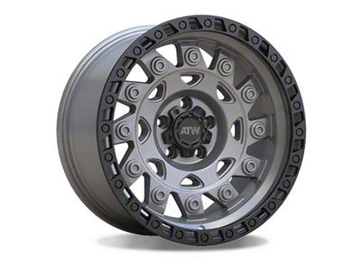 ATW Off-Road Wheels Congo Sand Gunmetal with Black Lip Wheel; 20x10 (84-01 Jeep Cherokee XJ)