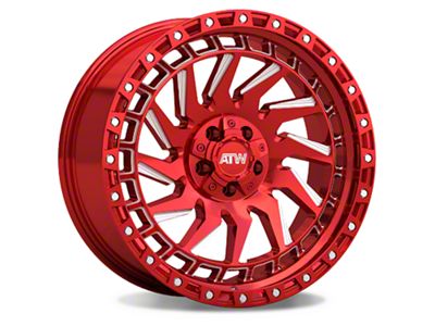 ATW Off-Road Wheels Culebra Candy Red with Milled Spokes Wheel; 20x10; -18mm Offset (84-01 Jeep Cherokee XJ)