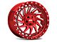 ATW Off-Road Wheels Culebra Candy Red with Milled Spokes Wheel; 20x10 (84-01 Jeep Cherokee XJ)