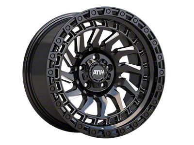 ATW Off-Road Wheels Culebra Gloss Black with Milled Spokes Wheel; 20x9; 10mm Offset (84-01 Jeep Cherokee XJ)